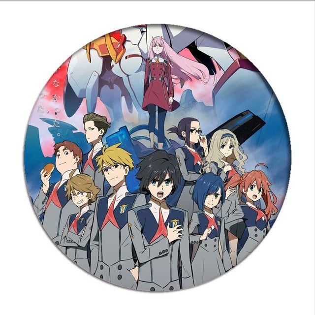 1pcs Anime DARLING in the FRANXX Cosplay Badge Cartoon Zero Two Pretty –  Letter Cry
