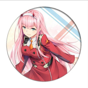 1pcs Anime DARLING in the FRANXX Cosplay Badge Cartoon Zero Two Pretty –  Letter Cry