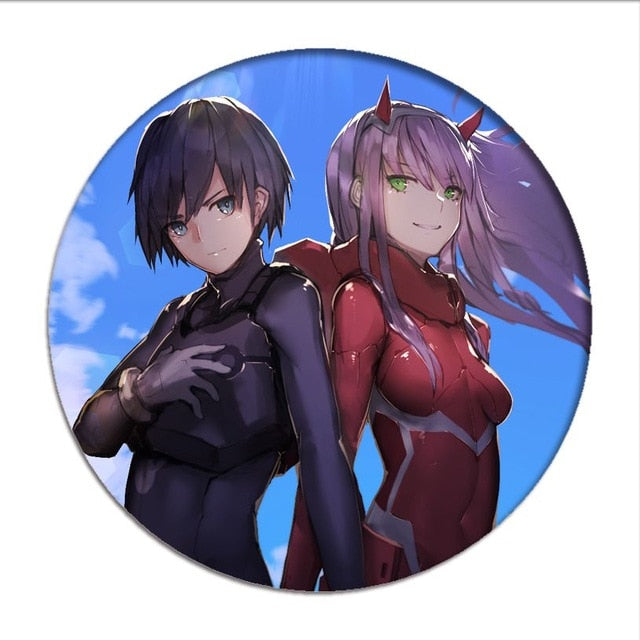 1pcs Anime DARLING in the FRANXX Cosplay Badge Cartoon Zero Two Pretty –  Letter Cry